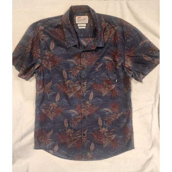 Quicksilver Hawaiian Collection Shirt Modern Fit Button XXL Mens - Picture 1 of 6